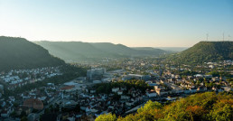 Blick auf die Stadt Göppingen, welche ihr Klimaschutzkonzept aufgefrischt hat.